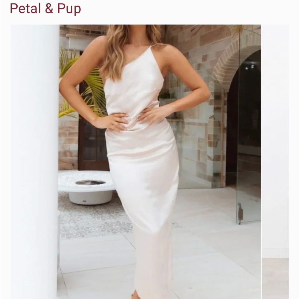 Petal & Pup one shoulder dress